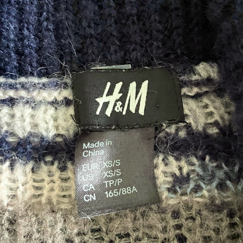 H&M Aztec Open Cardigan Size XS/S - Picture 2 of 7